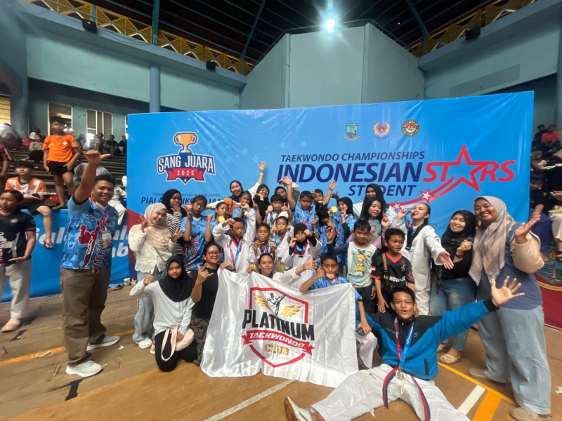 Platinum Taekwondo Club Siap Bertarung di Turnamen Walikota Cup 2025. foto : Erwin Ros