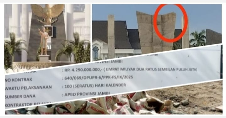 Proyek Penataan Taman Garuda Rp 4,3 Miliar Dikeluhkan Warga, Diduga Dikerjakan Asal-Asalan