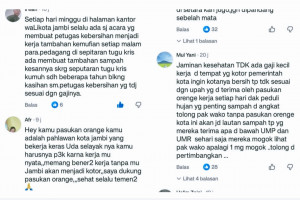 Netizen Soroti Event di Tugu Keris, Beban Kerja Petugas Kebersihan Kota Jambi Kian Berat Tanpa Tambahan Upah