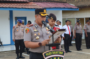 Pimpin Apel Perdana, Kapolres Tanjab Timur Tekankan Integritas dan Penguatan Mental Personel