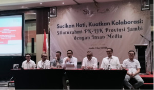Dirut Bank Jambi Soroti Peran Media Jaga Kepercayaan Publik di Forum FK-IJK