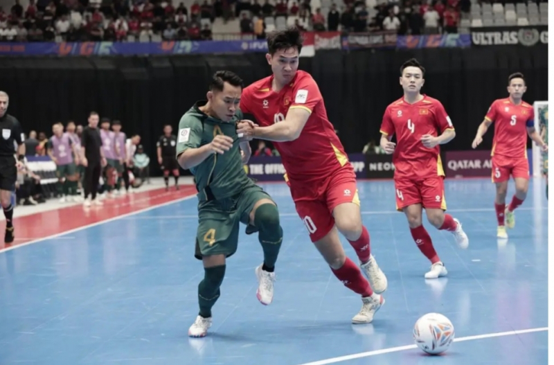 Timnas Futsal Indonesia lawan Vietnam di perempat final Piala Asia 2026. (Dok. AFC)