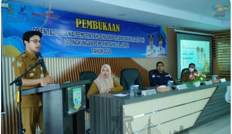 Wawako Jambi Diza Aljosha Buka Orientasi PPPK di Lingkungan Kota Jambi