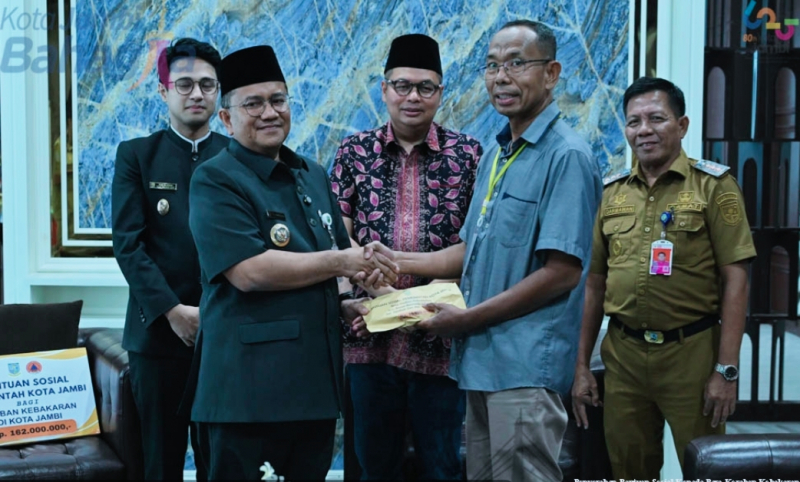 Pemkot Jambi Salurkan Rp162 Juta untuk Korban Kebakaran, Perkuat Program Kota Tangguh