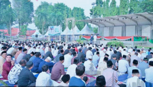 Ratusan Jamaah Padati Salat Iduladha di Kantor Wali Kota Jambi, 187 Hewan Kurban Disalurkan
