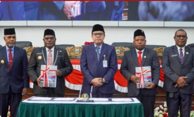 DPR Papua Tengah menerima Laporan Hasil Pemeriksaan (LHP) dari Badan Pemeriksa Keuangan (BPK) RI atas Laporan Keuangan Pemerintah Daerah (LKPD) Provinsi Papua Tengah Tahun Anggaran 2025.