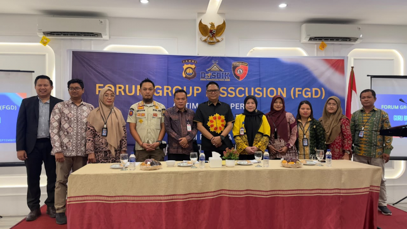 Forum Group Discussion (FGD) yang digelar Ditintelkam Polda Jambi di Ruang Olympus Hotel Ratu Duo Jambi, Kamis (17/9/2026).