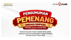 Tiga Nasabah Bank Jambi Raih Hadiah Undian SIMPEDA Nasional 2026