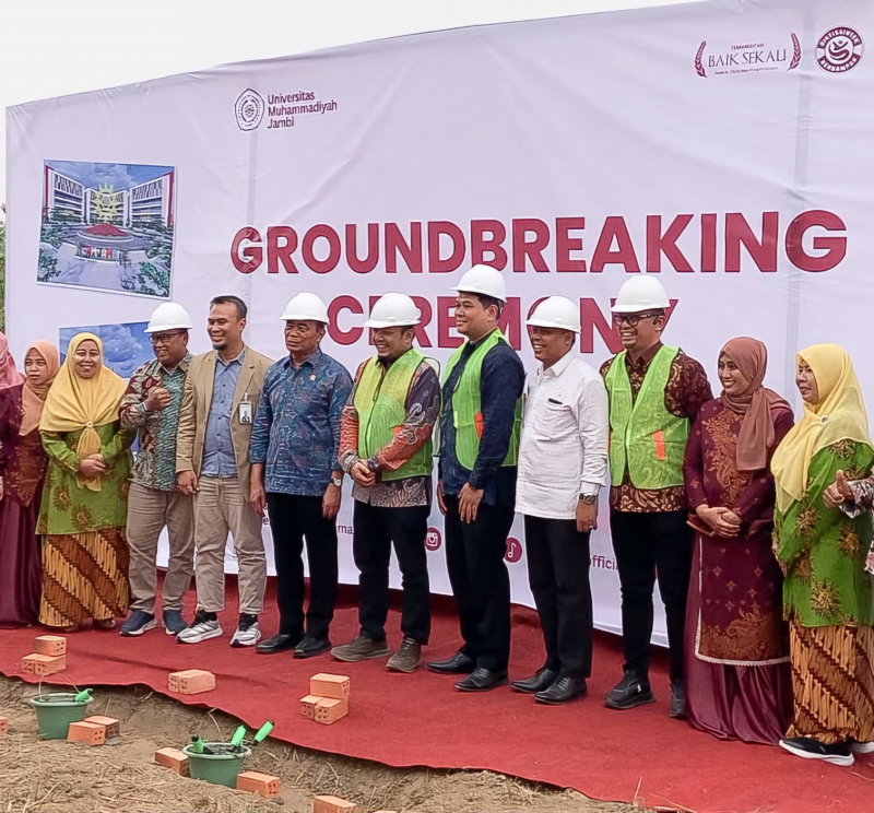 Peletakan Batu Pertama Pembangunan Kampus 2 Universitas Muhammadiyah Jambi 